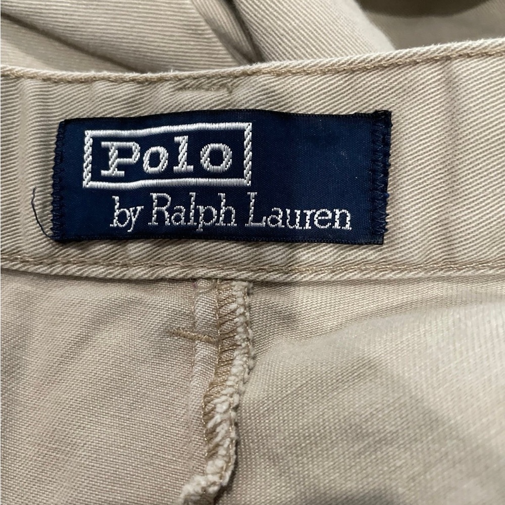 Polo Ralph Lauren Chino style shorts with frayed hem size 36 - Picture 3 of 4